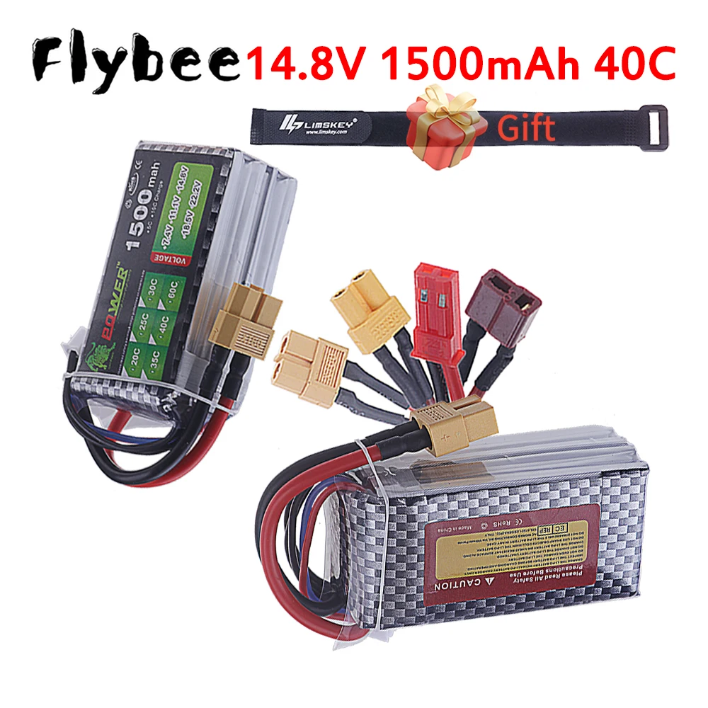 LION POWER 14.8V 1500mAh 40C Lithium-polymer battery For RC Off-road Racing Car,Vehicle, Airplane Quadcopter 3S Battery T/XT60