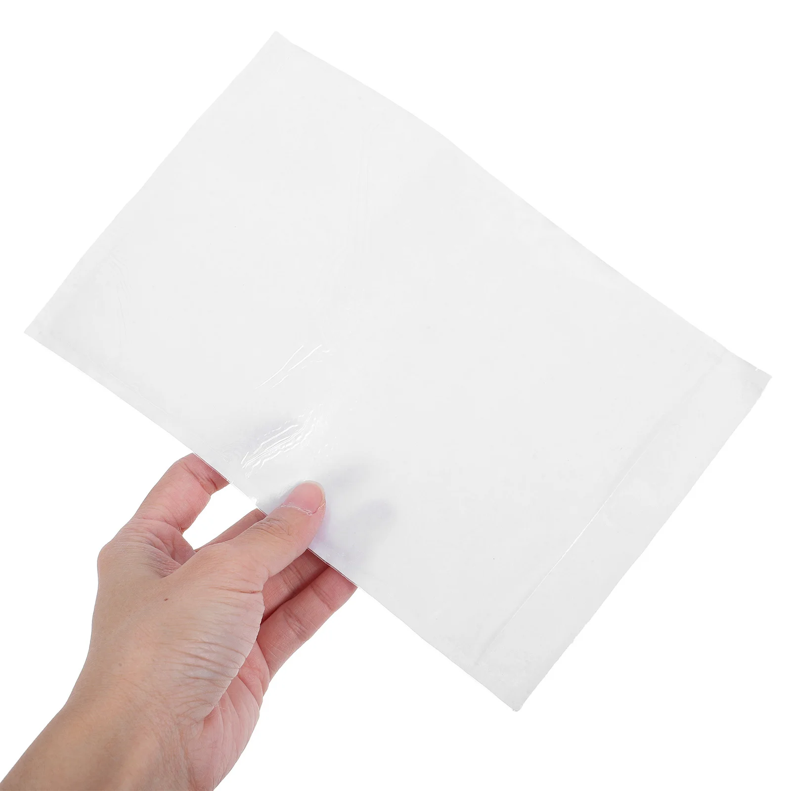 100 قطعة قائمة التعبئة واضحة المغلفات ذاتية اللصق شفافة الشحن البريدية التسمية وثيقة الحقائب الواقية