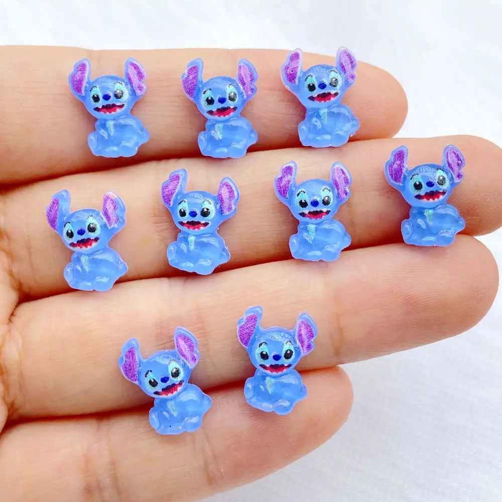 50 Pcs New Mini Kawaii Cartoon Animal Big Eared Monster Series Resin Scrapbook Diy Bow Decor Manicure Accessories Crafts - Image 3