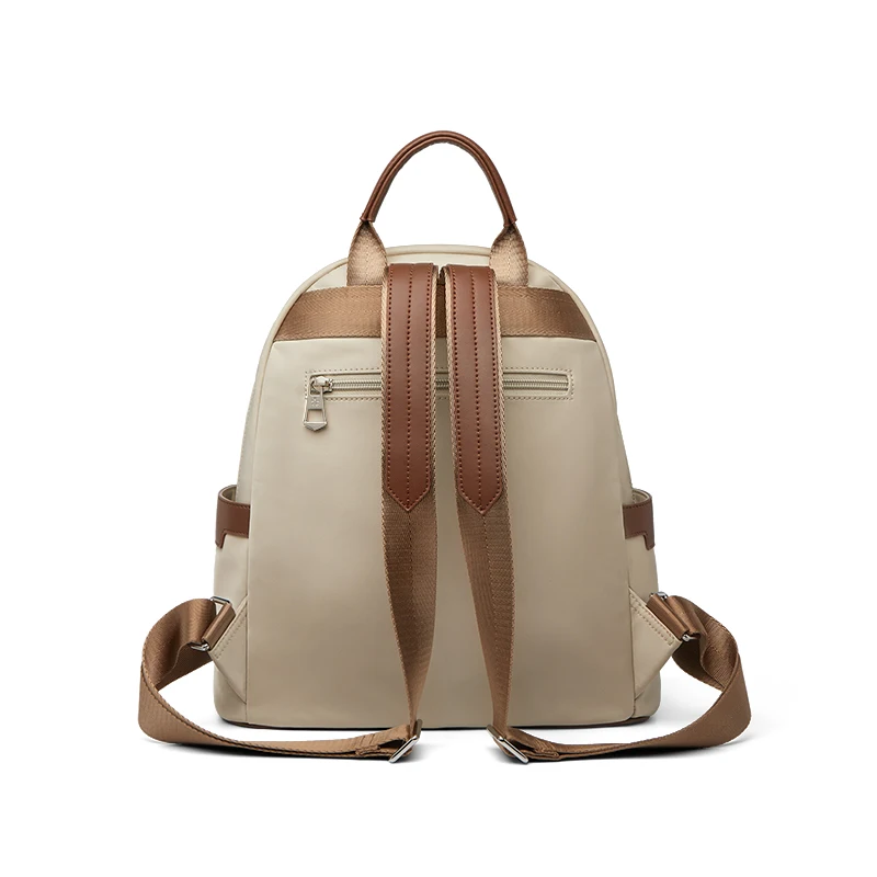 New Oxford &Leather Female Letter Backpack School Bags Luxury Designer for Girls Women Backpacks Travel Light Weight JH703
