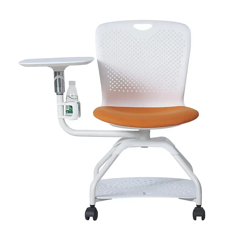 Office chair armless training chair with large writing board Simple mobile student listening