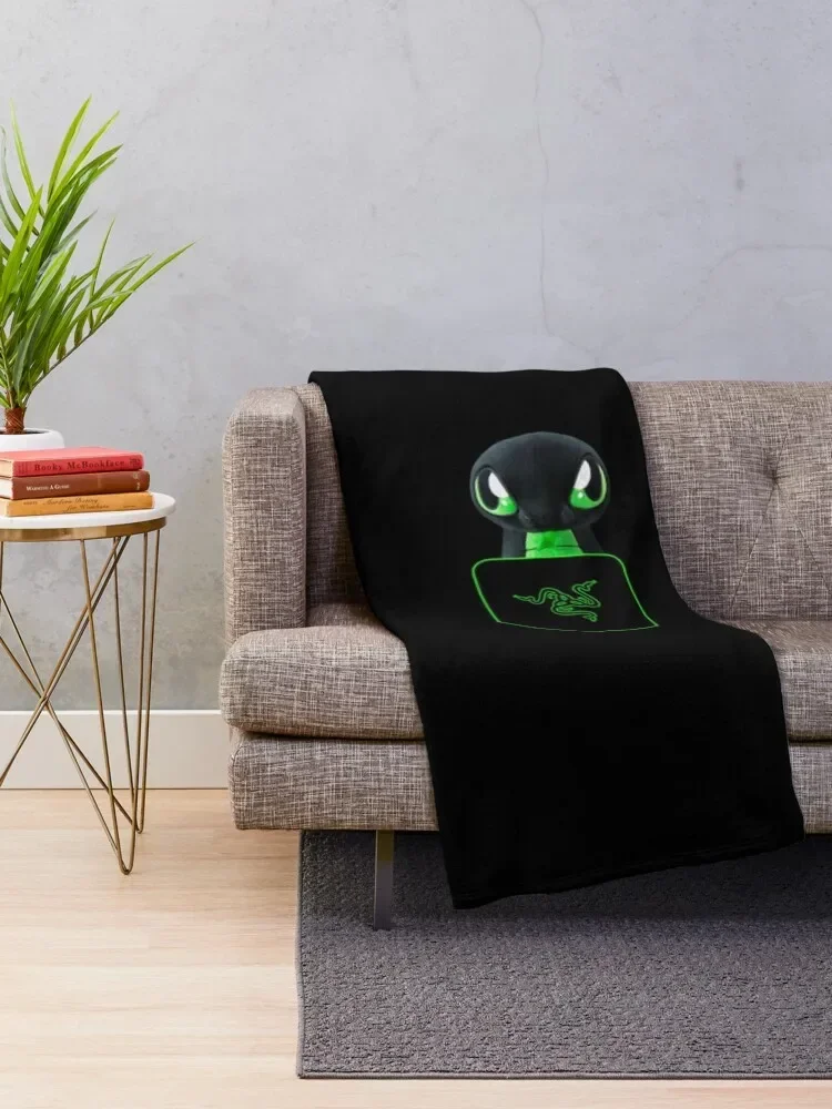 Razer Sneki Snek in a Pouch Throw Blanket Sofas Summer Multi-Purpose blankets and throws Blankets