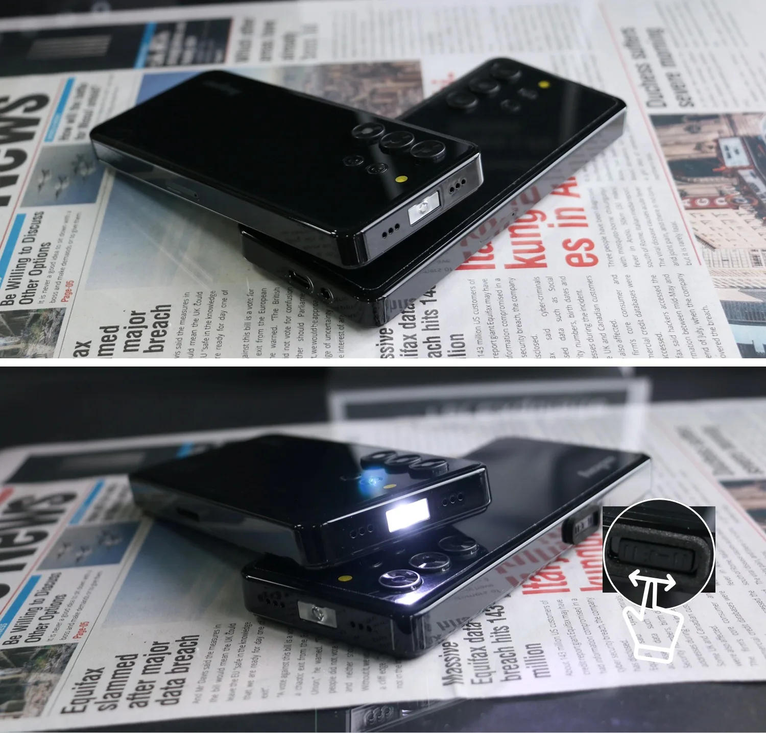 Unlocked 3.5" Touch Screen Keyboard Android Smart Slim Senior Phone 4G LTD Google Play OS 8.1 Push Button Dual SIM WiFi Hotspot