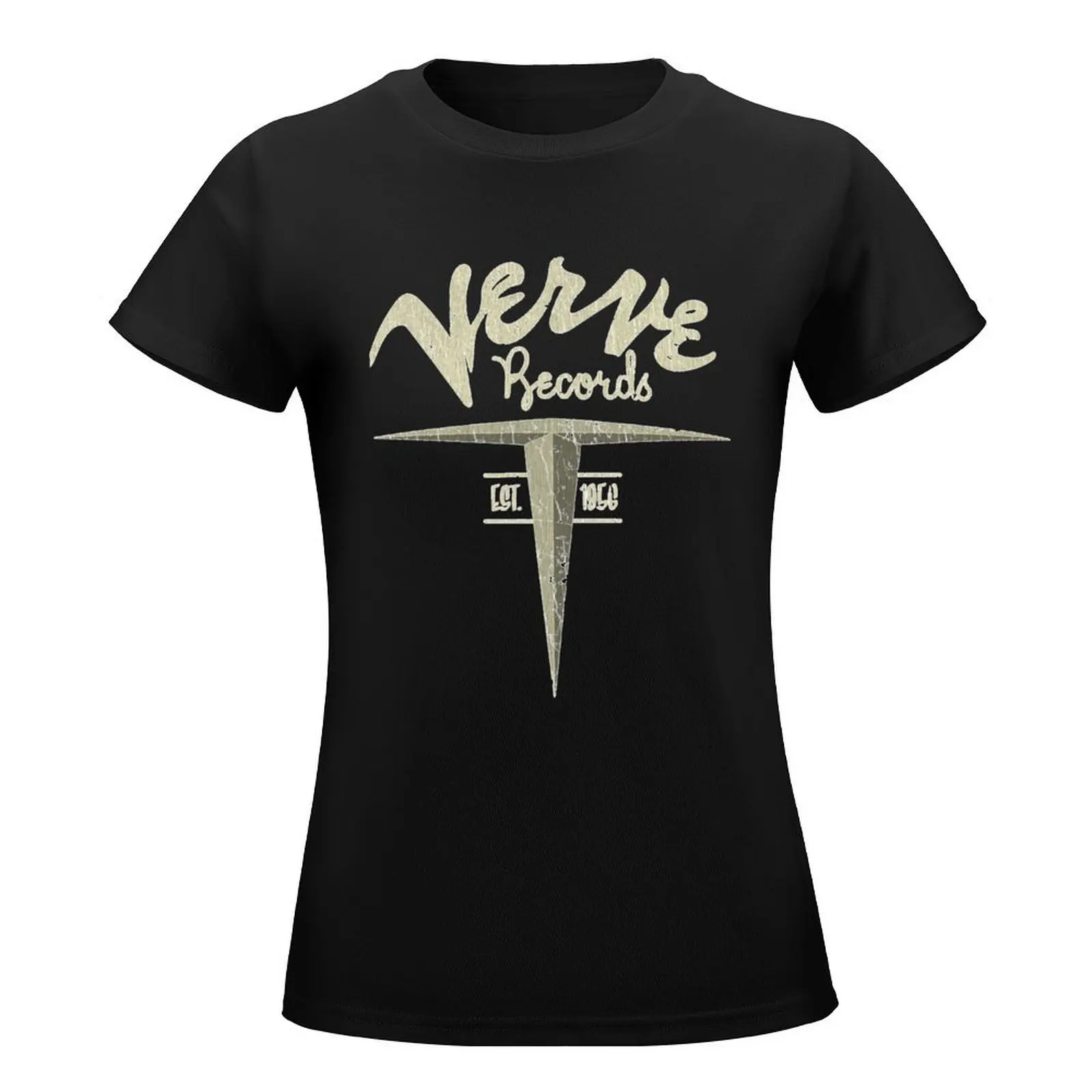 Verve Records 1956 T-Shirt sports fans korean fashion shirts graphic tees heavyweights t-shirt dress for Women plus size