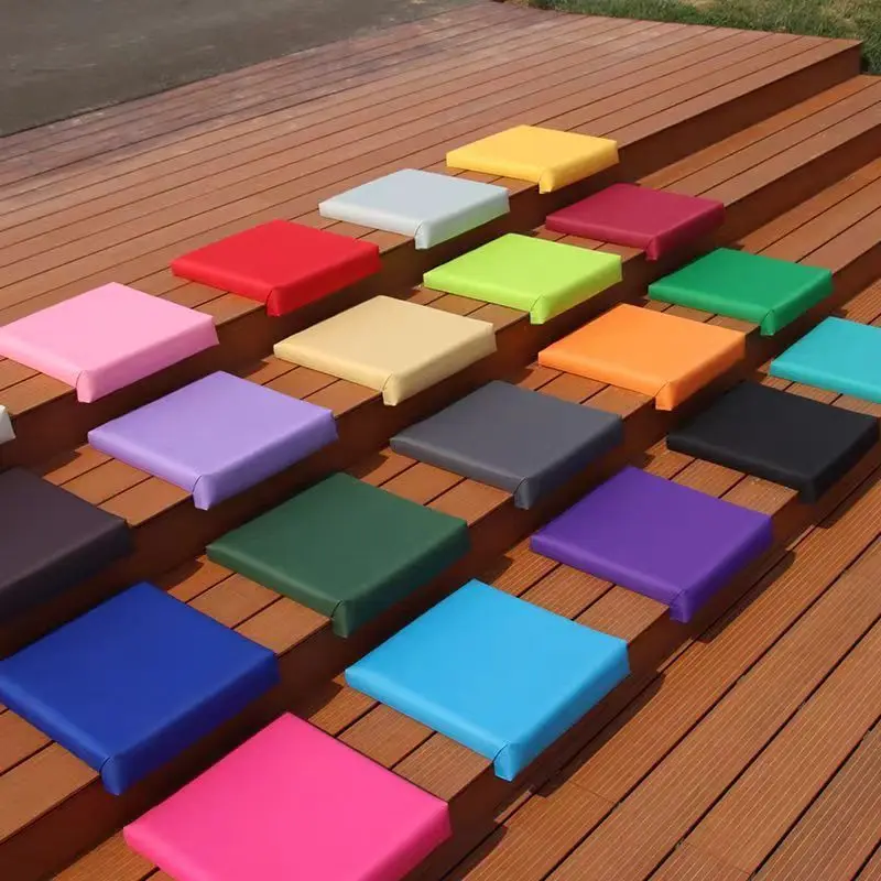 L-Shaped Cat Scratch Resistant Leather Cushion, Outdoor Foldable Corner Seat Pad, Stair & Bench Soft Upholstery Cover