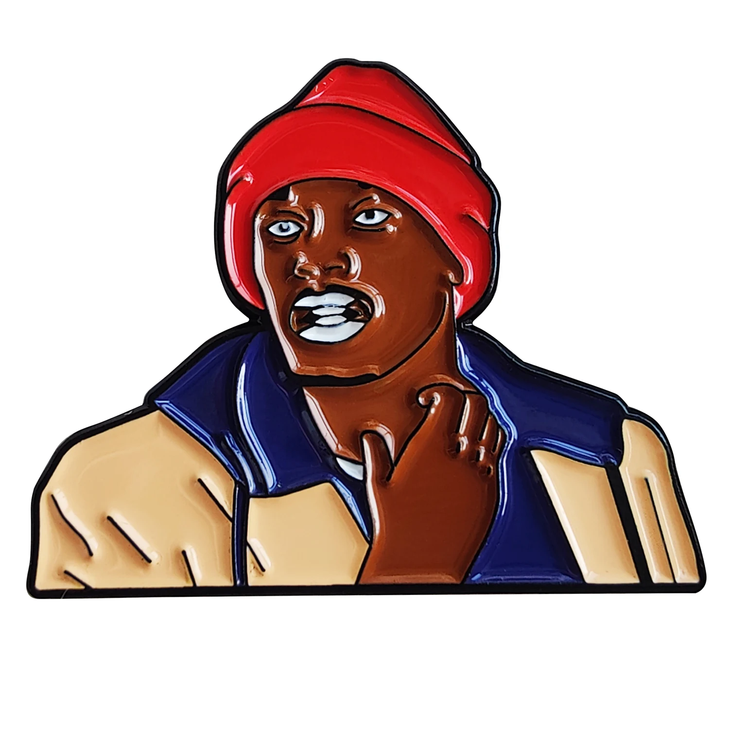 Tyrone Biggums Dave Chapelle Show Enamel Pin Lapel Brooch Metal Badge Jewelry Accessary