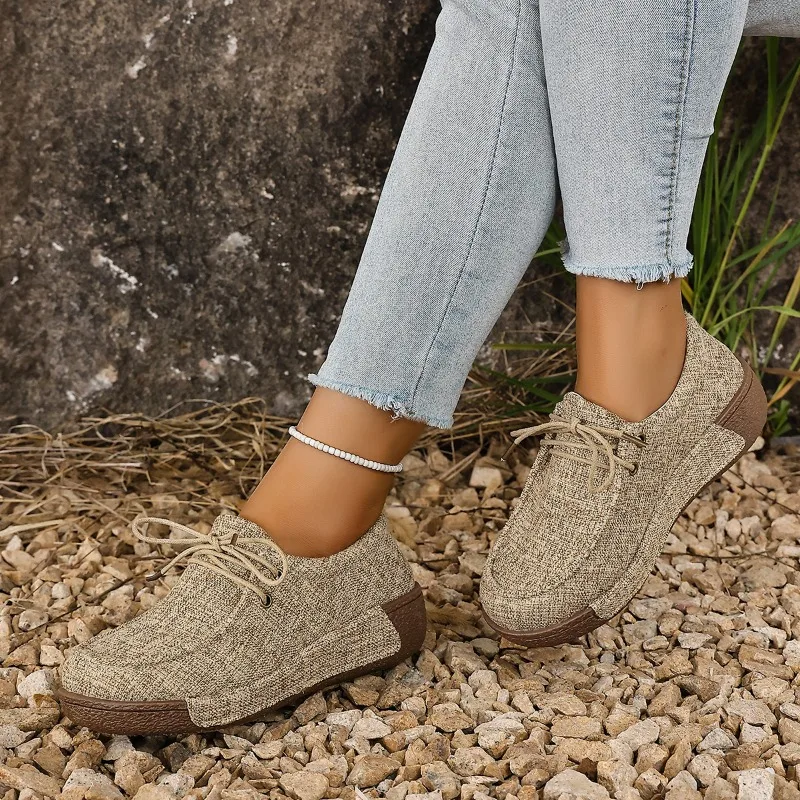 2026 New Women's Sneakers Platform Casual Outdoor Walking Design Vulcanized Shoes Fashion Female Footwear Женская Обувь view 4