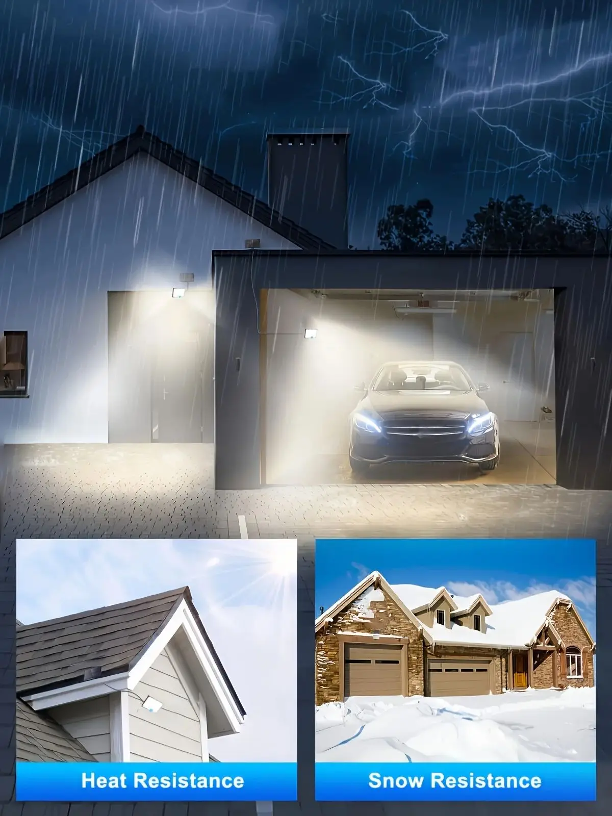 Lampe solaire extérieure à 508 LED : blanc brillant, étanche IP65, lampe de sécurité à détecteur de mouvement avec télécommande, 3 modes, projecteur 2 en 1