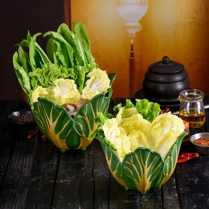 Drop-resistant hot pot restaurant green vegetable bucket, vegetable platter, specialty lettuce bowl