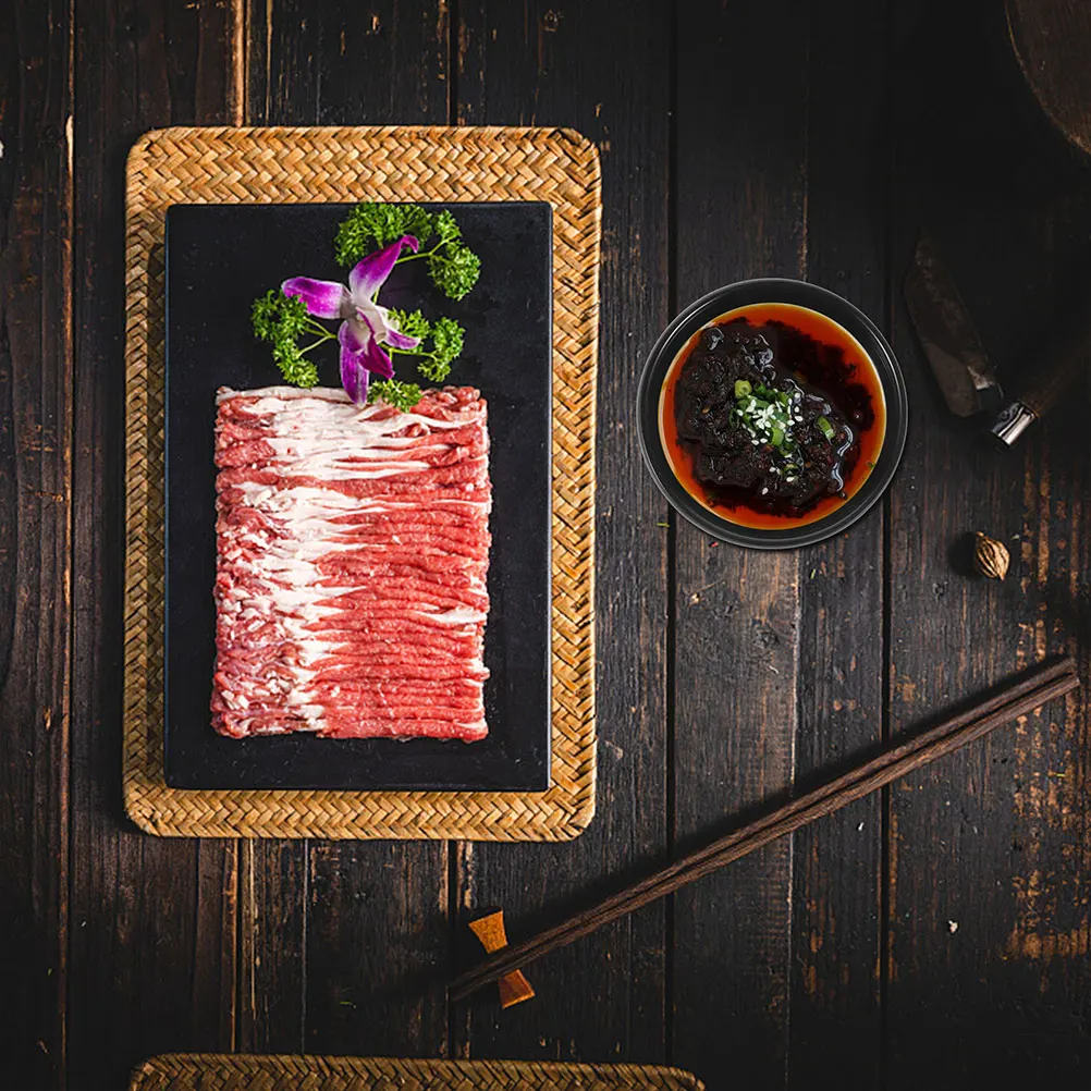 

2pcs Bowl Sturdy Dipping For Hot Pot Smooth Condiment Plate Chip Dip Round Dish For Sauce Serving Dish Kitchen Barware