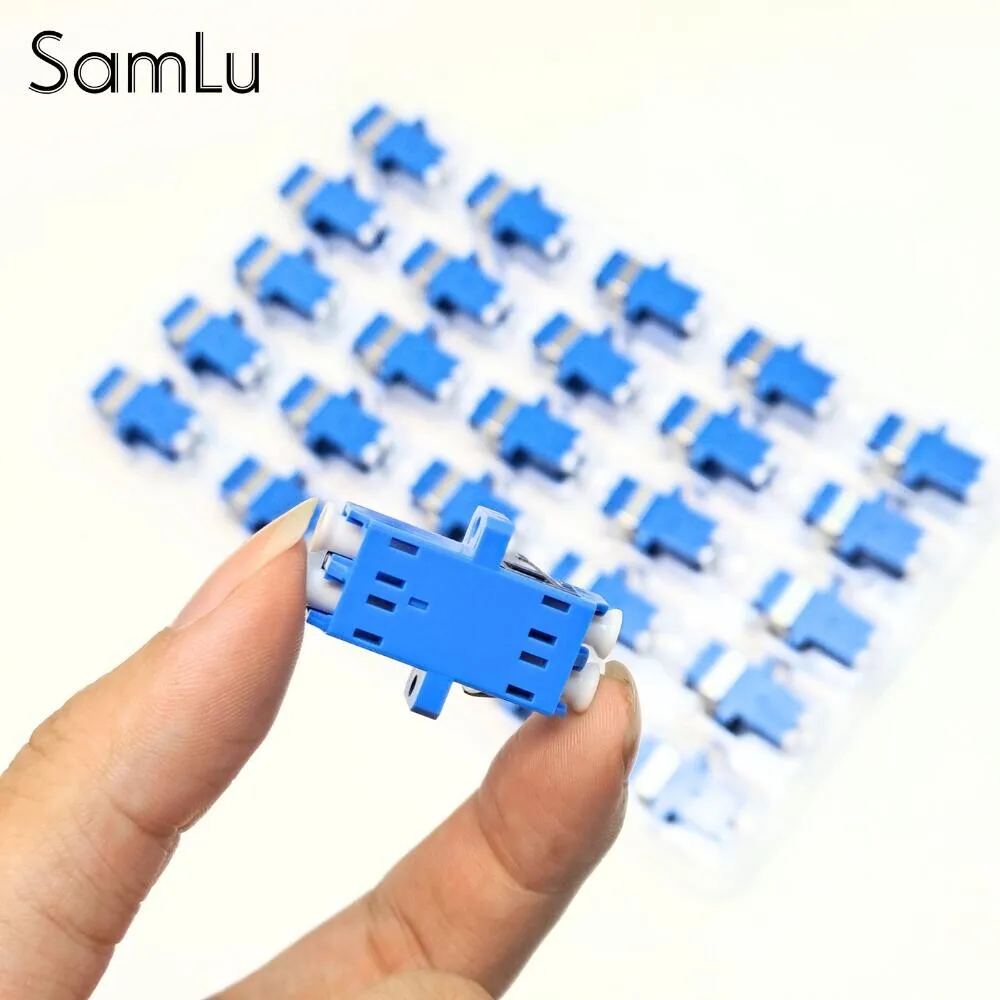 LC To LC APC UPC Duplex Coupler Plug Female Adapter LC-LC Optical Fiber Connector For Telecom Network Extension SM Duplex