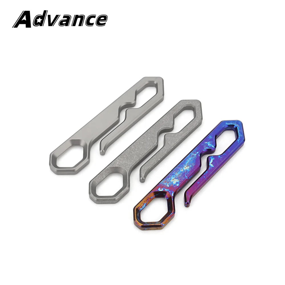 Small Waist Belt Buckle Titanium Alloy Keychain EDC Outdoor Tool Buckles