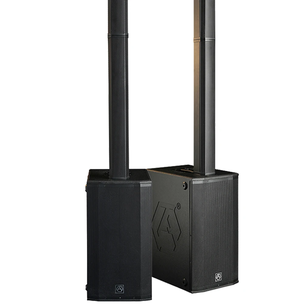 Accuracy Pro Audio AC22 Patent Modular Design Dj Stage 800W Subwoofer PA Sound System Active Power Column Floor Speaker Box