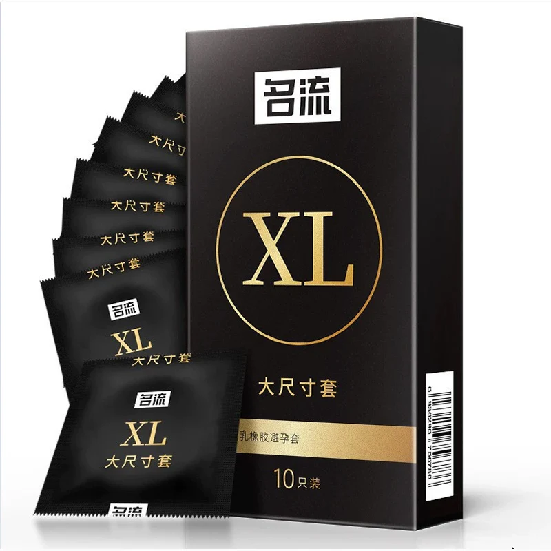 10/30PCS Large Size Condoms,XL Smooth Latex Penis Sleeves for Adults 18+,Intimate Erotic Products Contraception Supplies