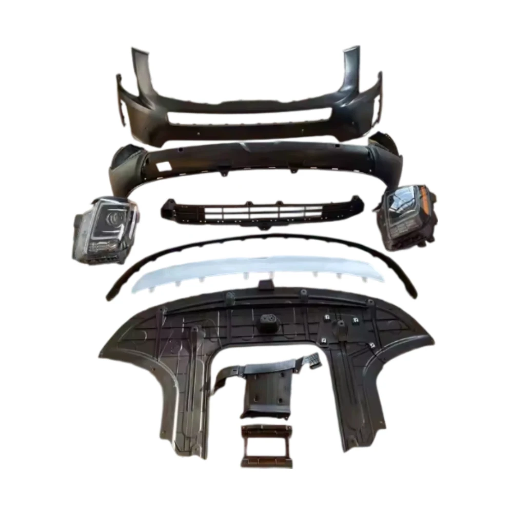 Vehicle Specific Front Bumper Complete Kit With Grille Trims & LED Fog Lamps Replacement Exterior Parts For Kia Telluride