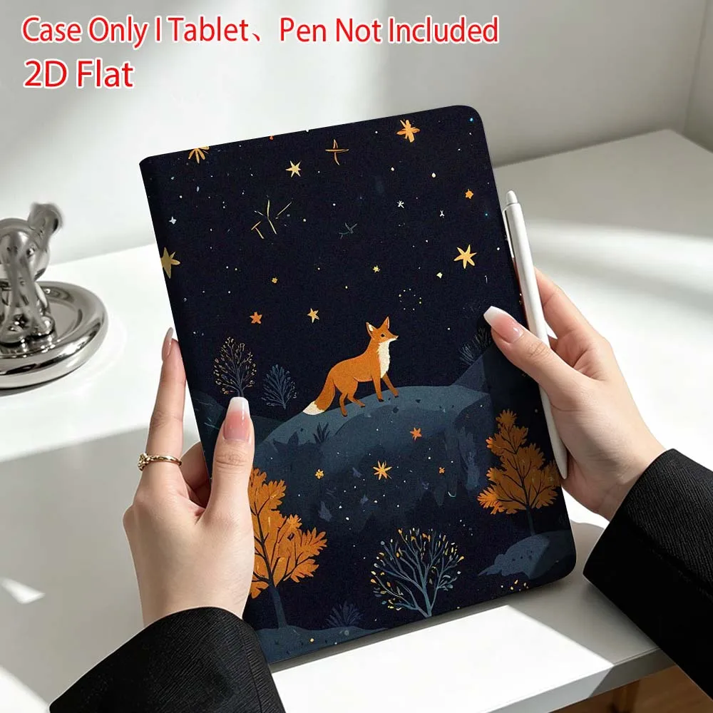 Art Fox Aesthetic For Lenovo Xiaoxin Pad Pro Tab P12 P11 11 13 11.2 inch K11 Plus Pen Tray Tablet Case Soft