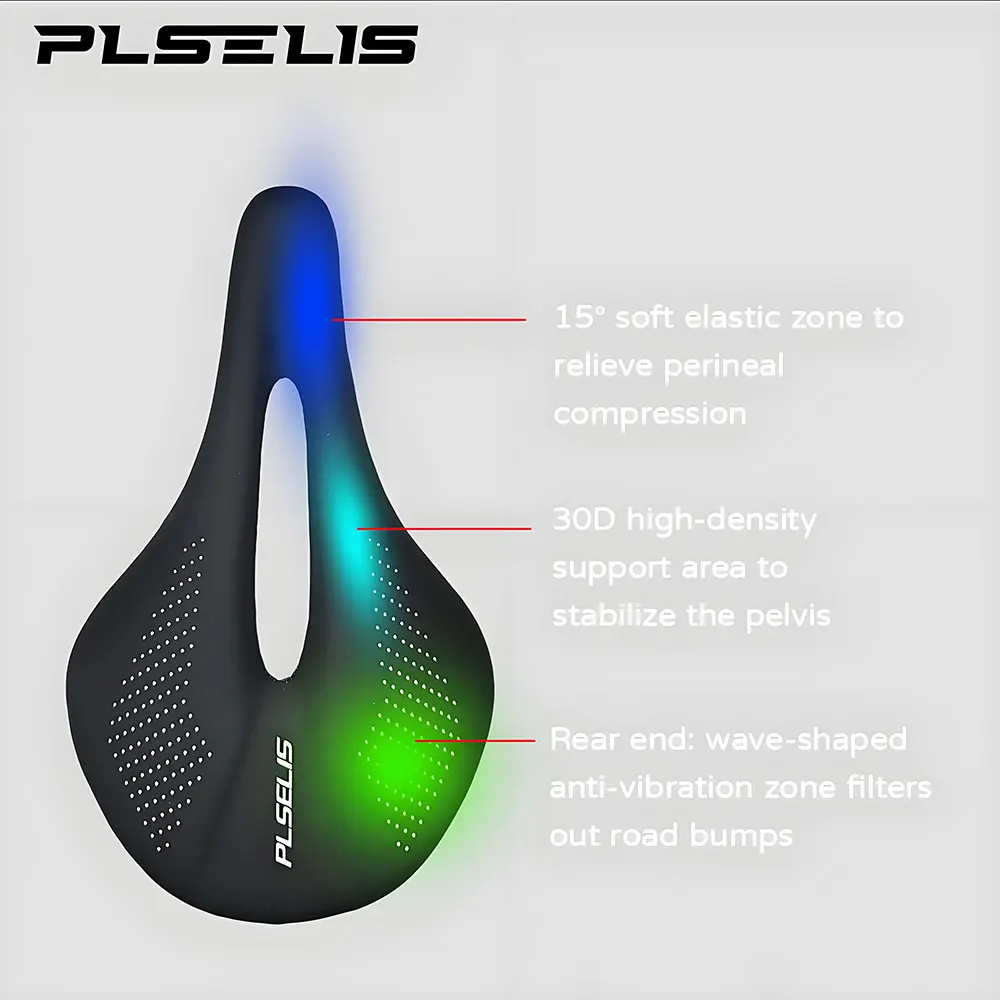 Сиденье для шоссейного велосипеда plselis из углеродного волокна, легкое полое дышащее седло, снаряжение для верховой езды, только вес 140 г