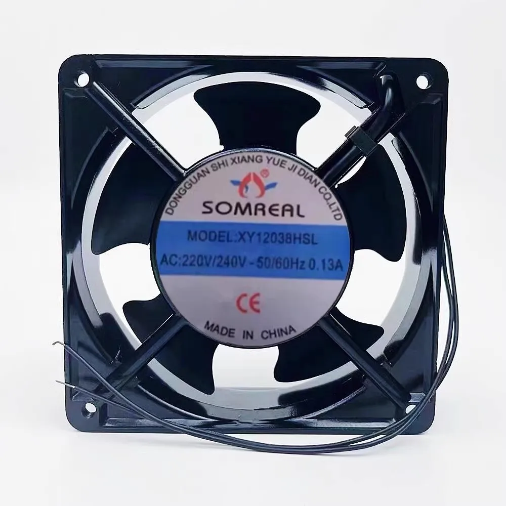 Новый охлаждающий вентилятор для XY12038HSL, AC 120 В, осевой вентилятор переменного тока, полностью медный охлаждающий вентилятор 120*38 мм