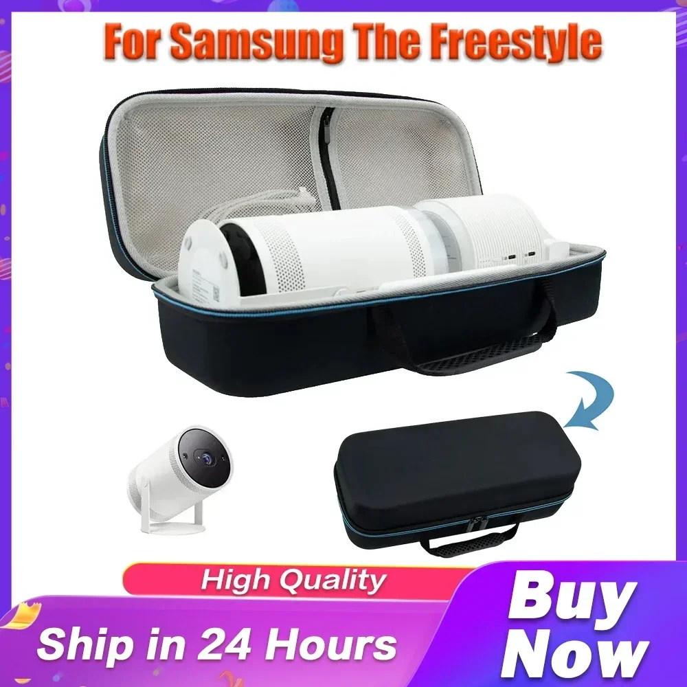 

For Samsung Freestyle Projector Handbag Waterproof EVA Hard zipper Suitcase Protective Cover Carry Storage Projector Bag