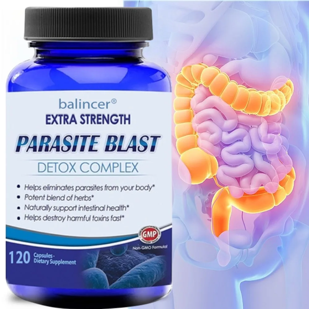 

Parasite Blast Detox Complex - Eliminate Parasites, Cleanse The Intestines, and Improve Digestion