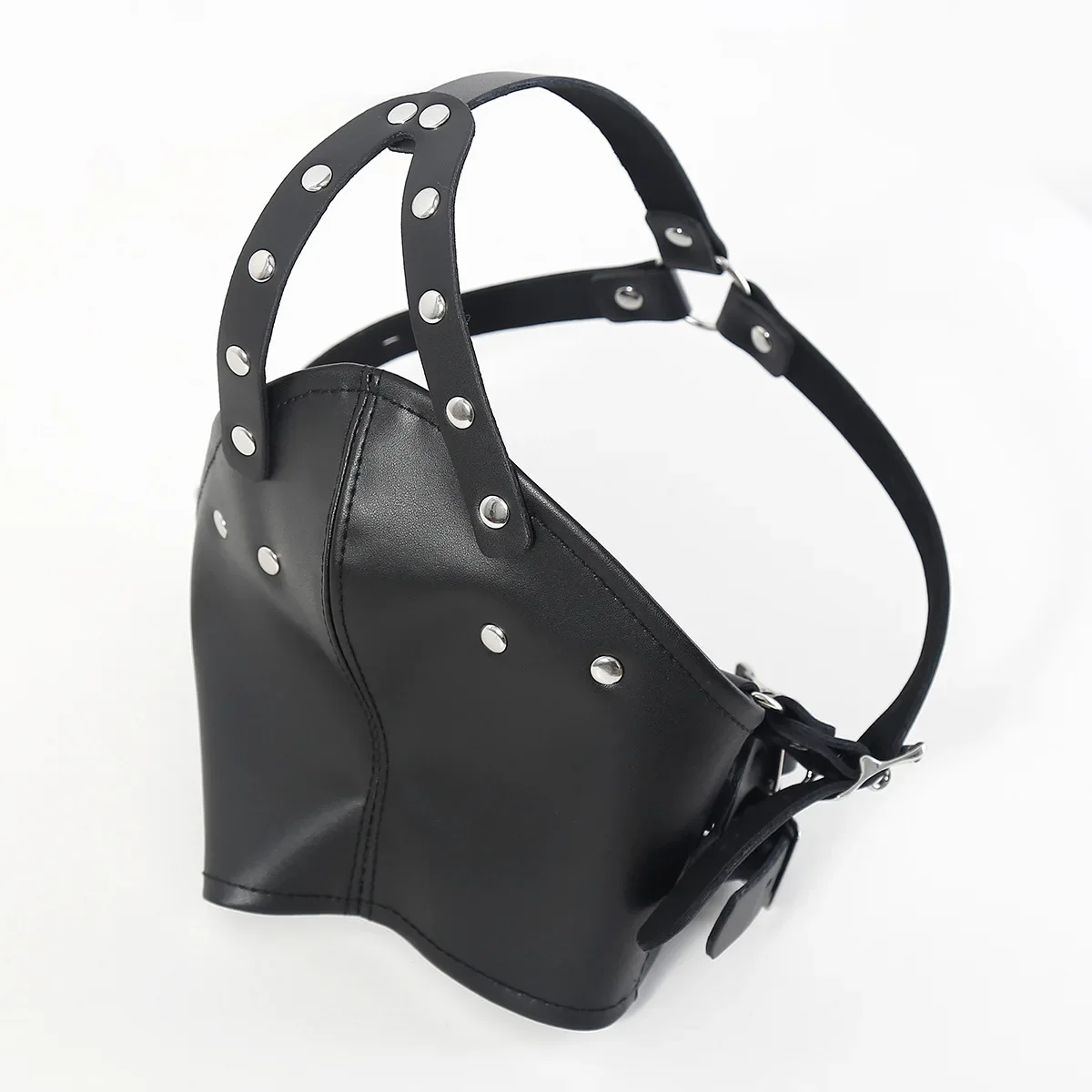 رئيس عبودية الجلود هود قناع الجنس لعب الكبار Bdsm القيود ألعاب الكبار الوثن ارتداء للأزواج القبعات