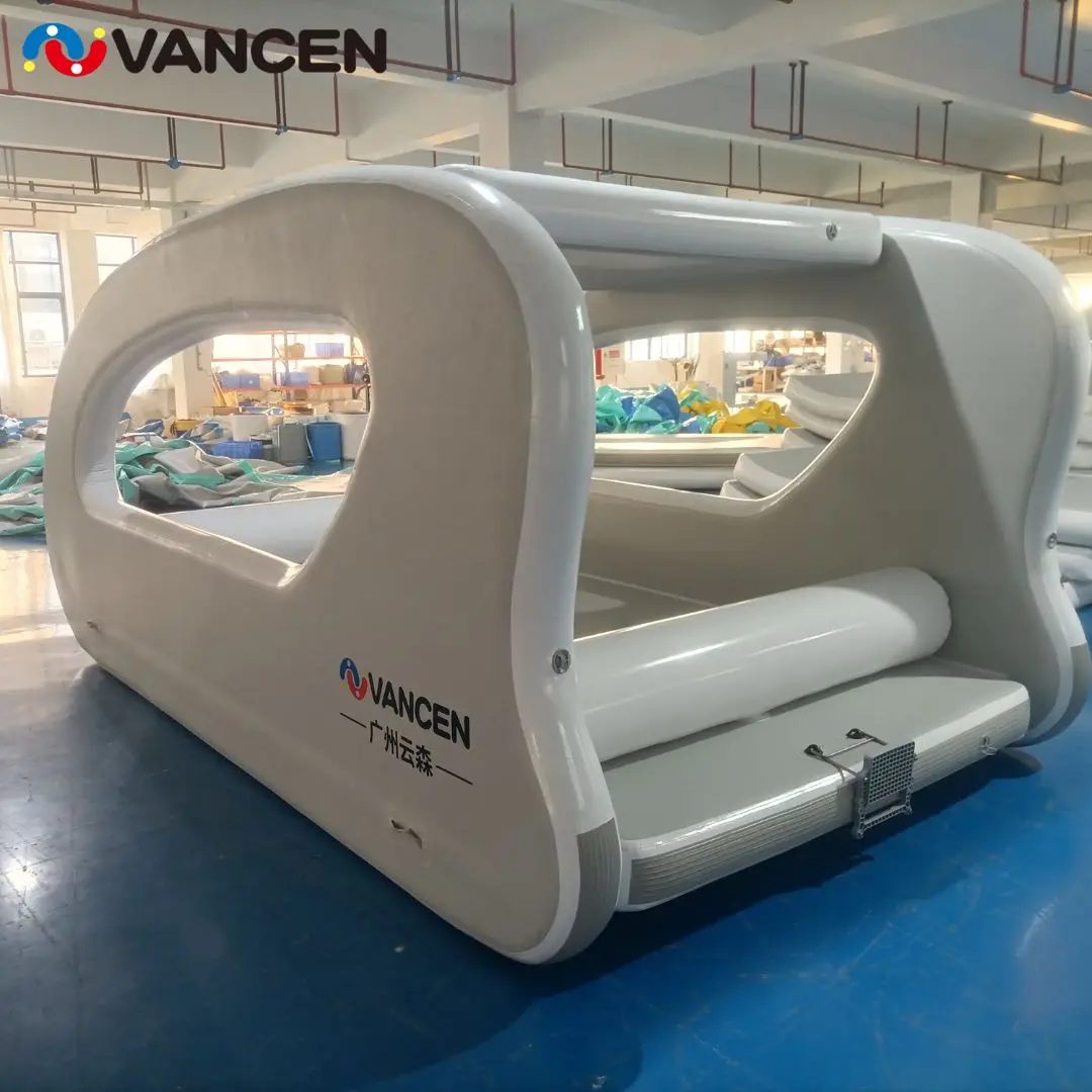 

Spot Water Drop Stitch PVC Electric Inflatable Floating Yacht Boat Water House Catamaran Boat