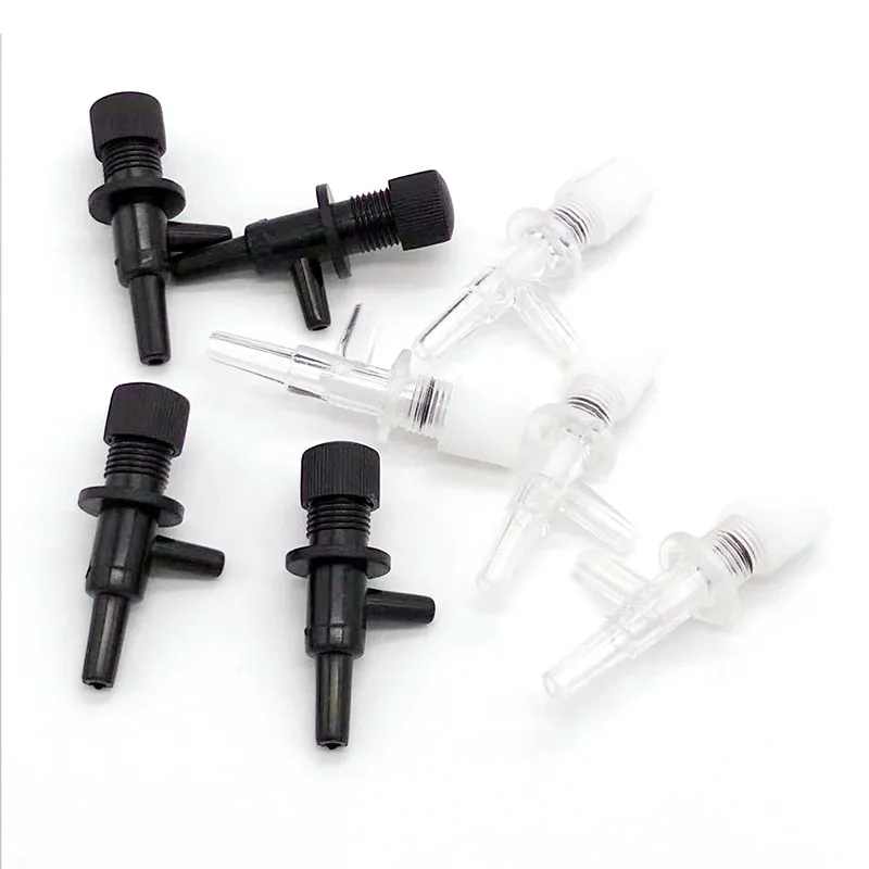 10pcs/lot Plastic Aquarium Air Regulator Flow Tube Pipe Divider Valve Adjustable Oxygen Pump Tank Volume Control Valve Accessry