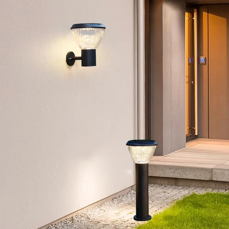 Smart Library Outdoor Wall LED Light Solar Powered Elegant Garden Solar Wall Lamps For Garden