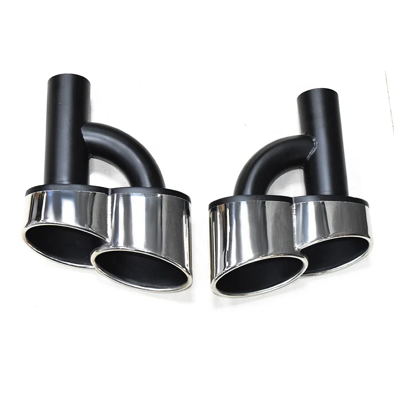 For Benz exhaust pipe Four out  tip stainless steel Wald style for  C200 W204 W212 E260 300L  W222 E63 E200 