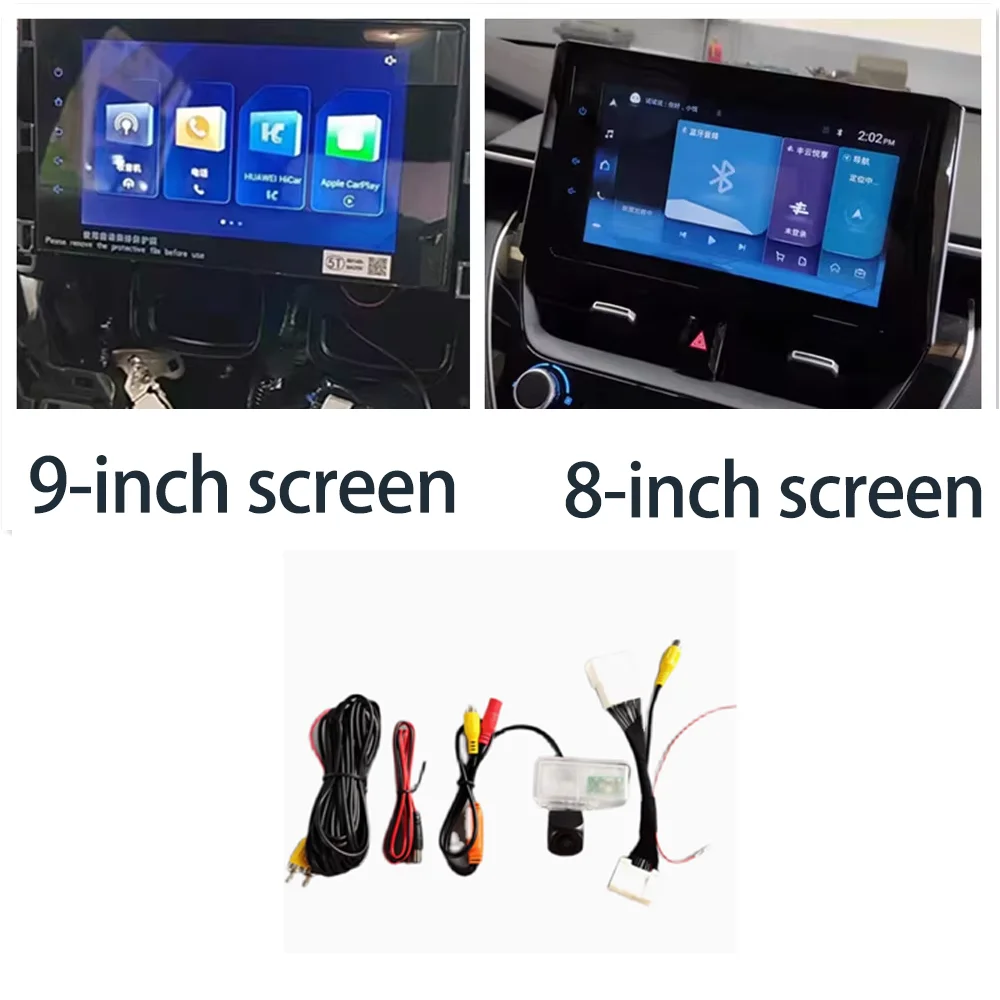 Reverse Rear Camera for Toyota Corolla Cross XG10 2022~2025 AUTO Pakring Compatible Original Screen CAM RCA Adapter Connector