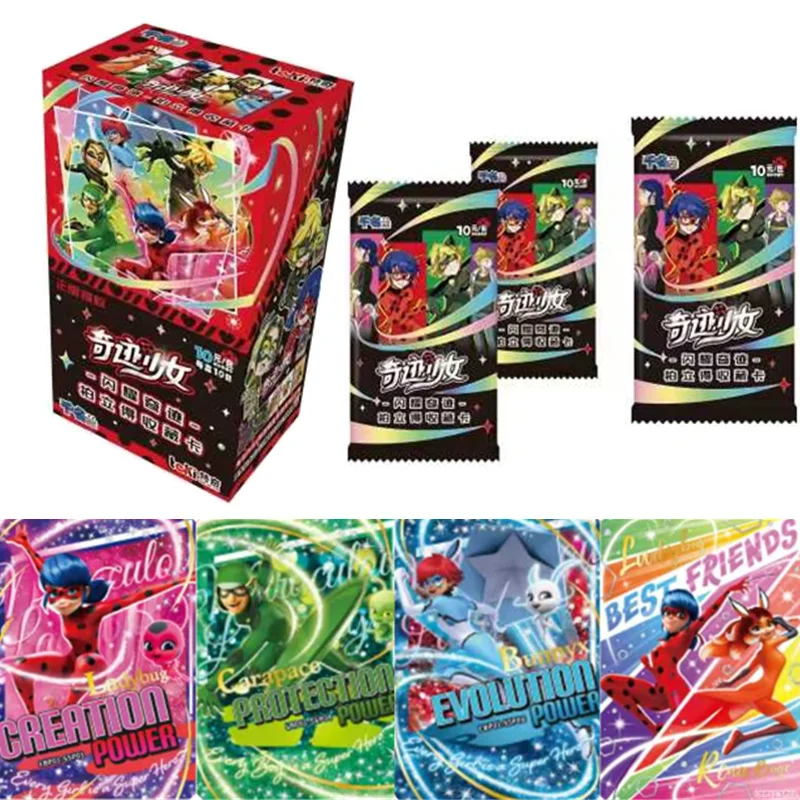 

Genuine Anime Miraculous: Tales of Ladybug Card Christmas Gift Game Collection Card Children's Toys Peripheral Blind Box