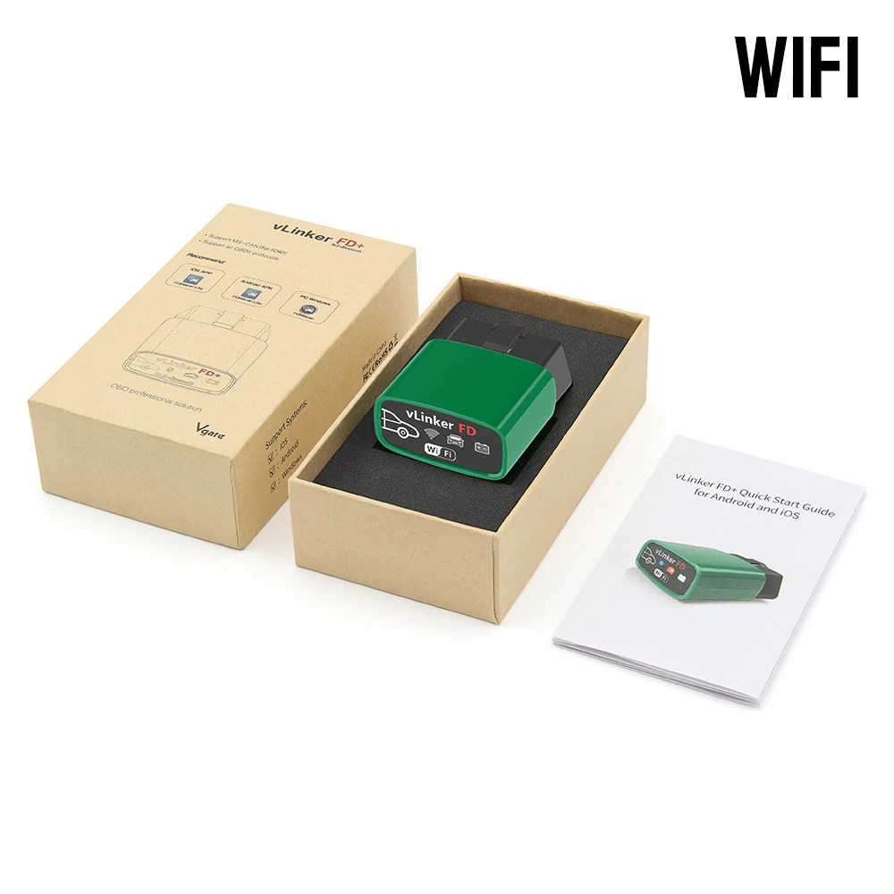 Code Reader For FORScan Car Diagnostic Tools vLinker FD+ V2.2 Bluetooth-Compatible 4.0 WIFI J2534 ELM327 OBD 2 Scanner