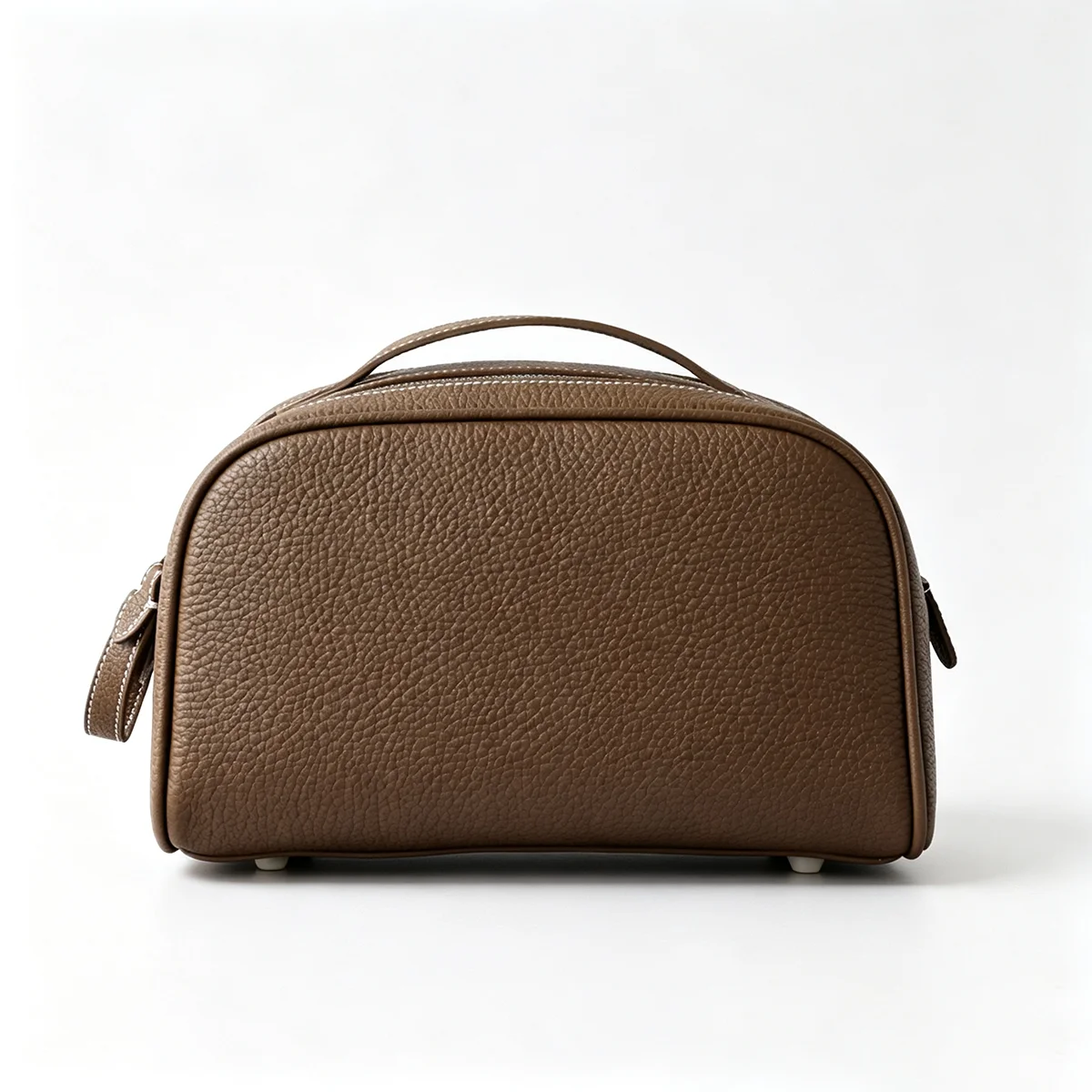 Erstklassige Kosmetiktasche aus Rindsleder für Damen, Hochwertige Tragbare Reise-Kosmetiktasche mit Großer Kapazität, Weiche Luxus-Toilettentasche – Detail 13