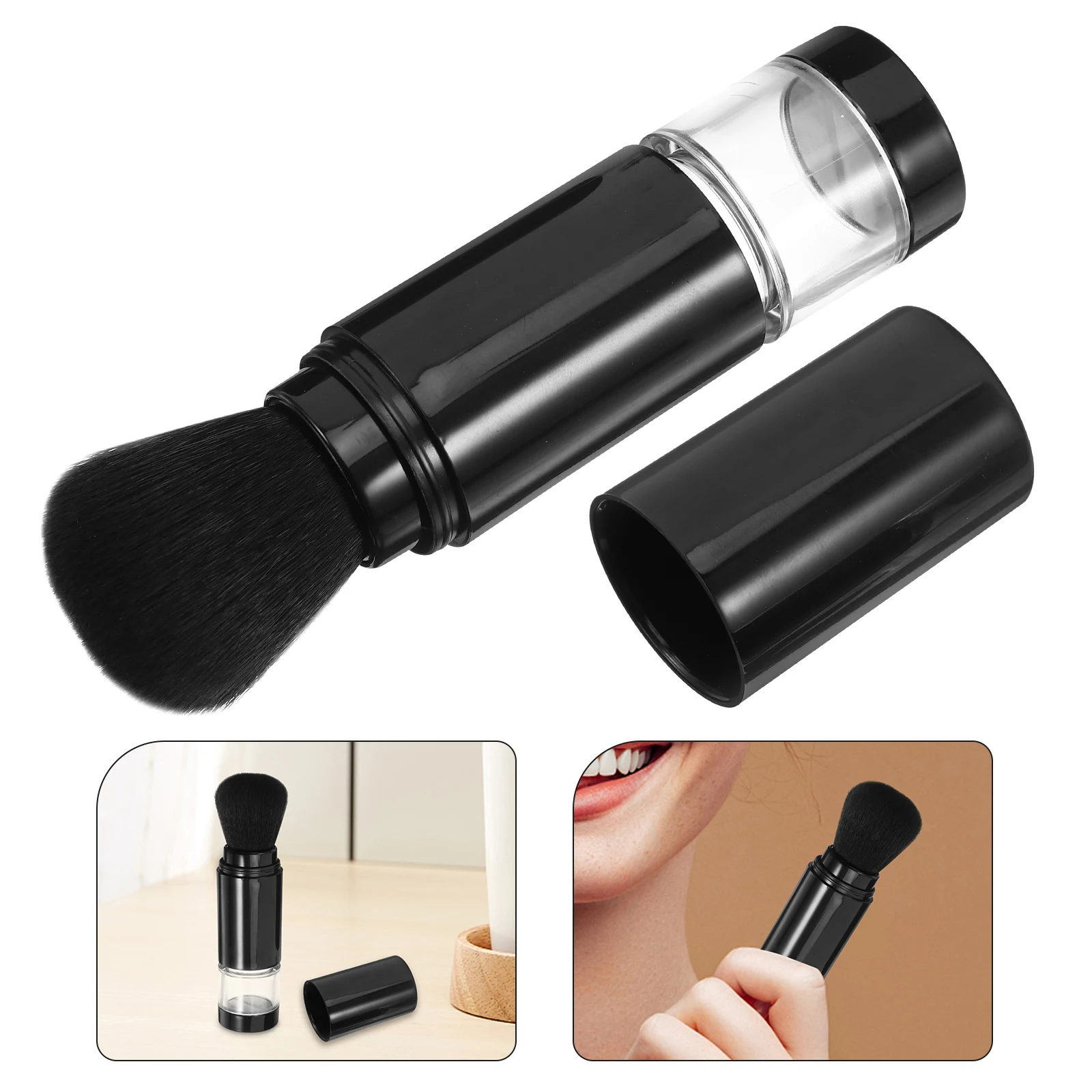 

Cream Blush Automatic Powder Spray Makeup Brush Brushes for Women Blusher Black Face Cosmetics