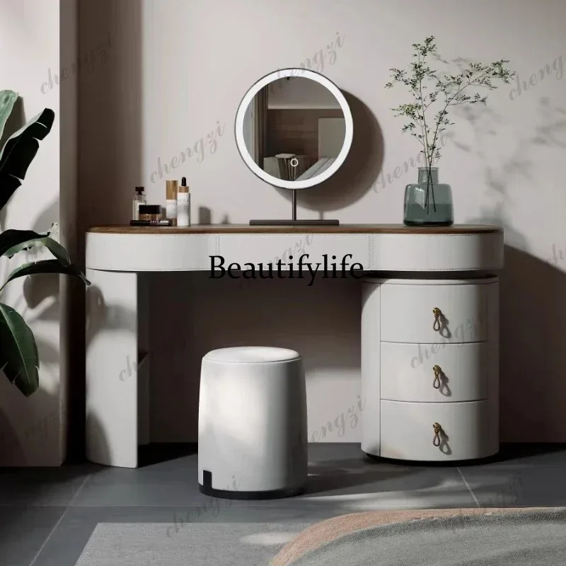 K182 Illuminated Makeup Dressing Table Schminktisch High End Luxury Makeup Vanity Chest Of Drawers Storage Locker Bedroom Furnit