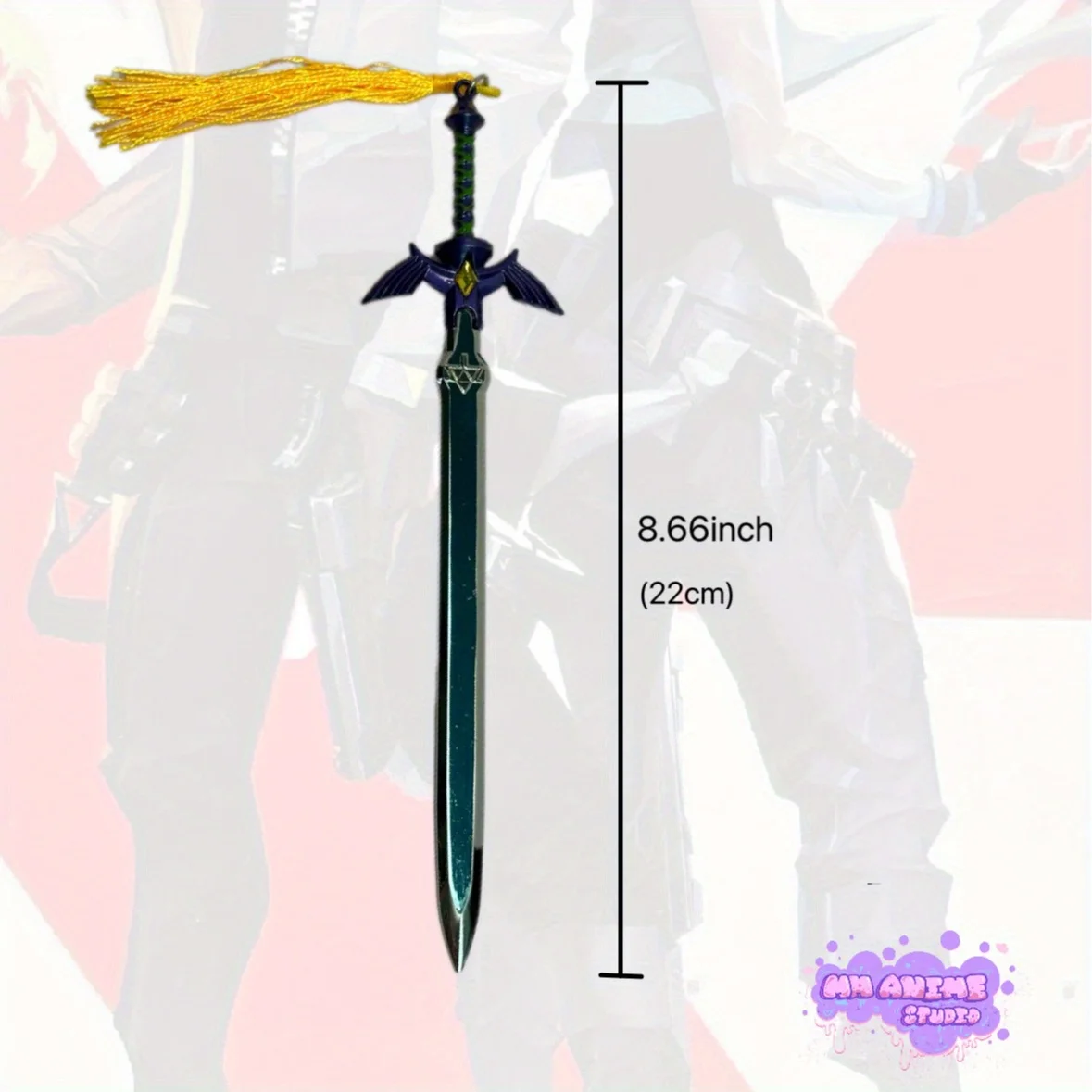 8.6inch 22cm Metalen Katana Zwaard Originele Samurai Sabel Ninja Mes Katana Sabel Cosplay Accessoires Prop Speelgoed Mini Katana Sabel