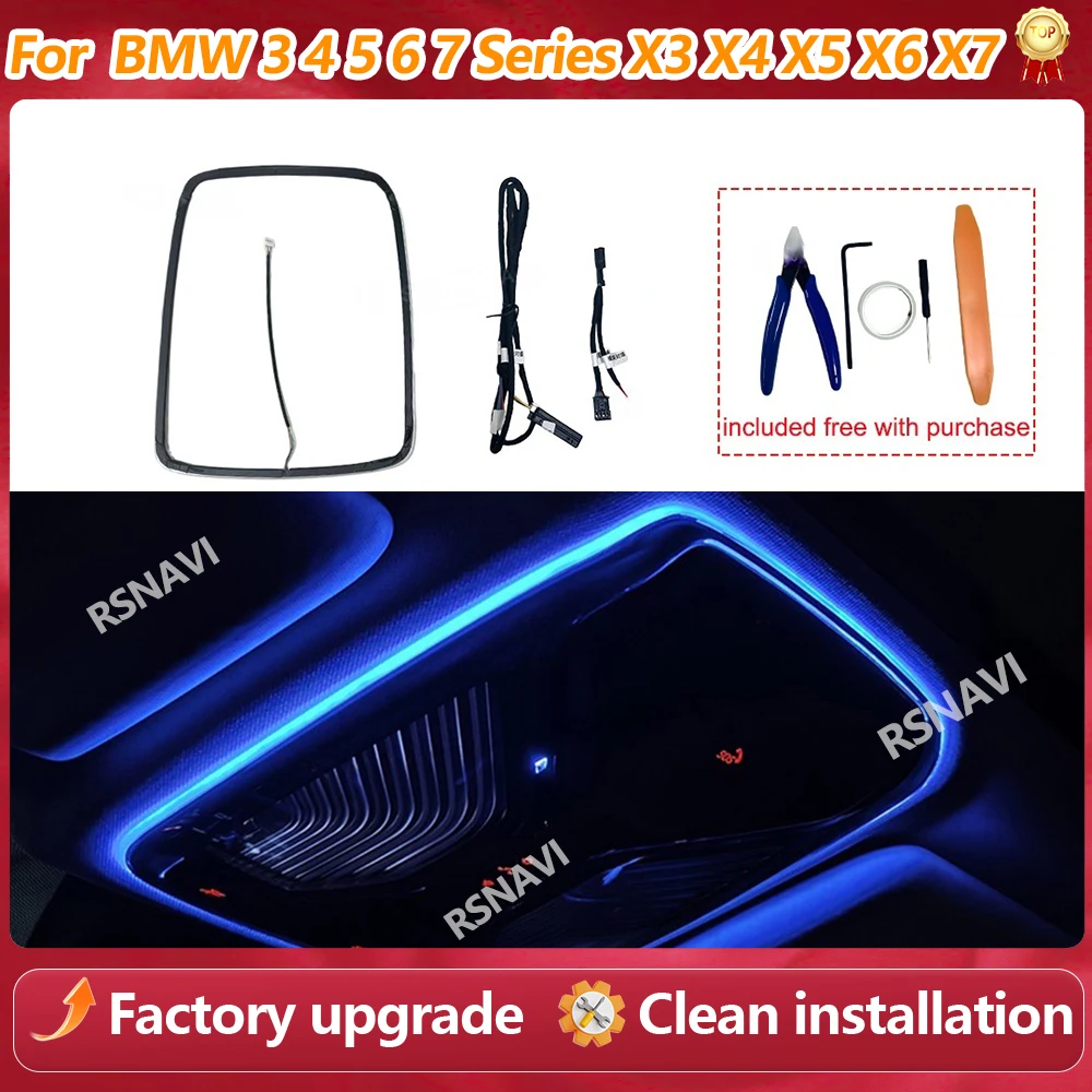 LED Skylight Reading ambient light For BMW 2 3 4 5 6GT 7 Series X3 X4 X5 X6 X7 G20 G30 G05 G06 G07 G01 G60 G70 Reading Light Up