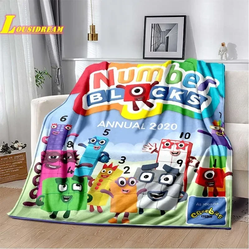 fashionable anime blanket warm and comfortable flannel sofa bed outdoor quilt children\'s birthday gift