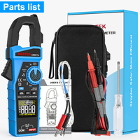 Mestek Clamp Meter 1000V AC DC True-RMS Digital Clamp Meter Amperimetrica Tester Alicate Amperimetro