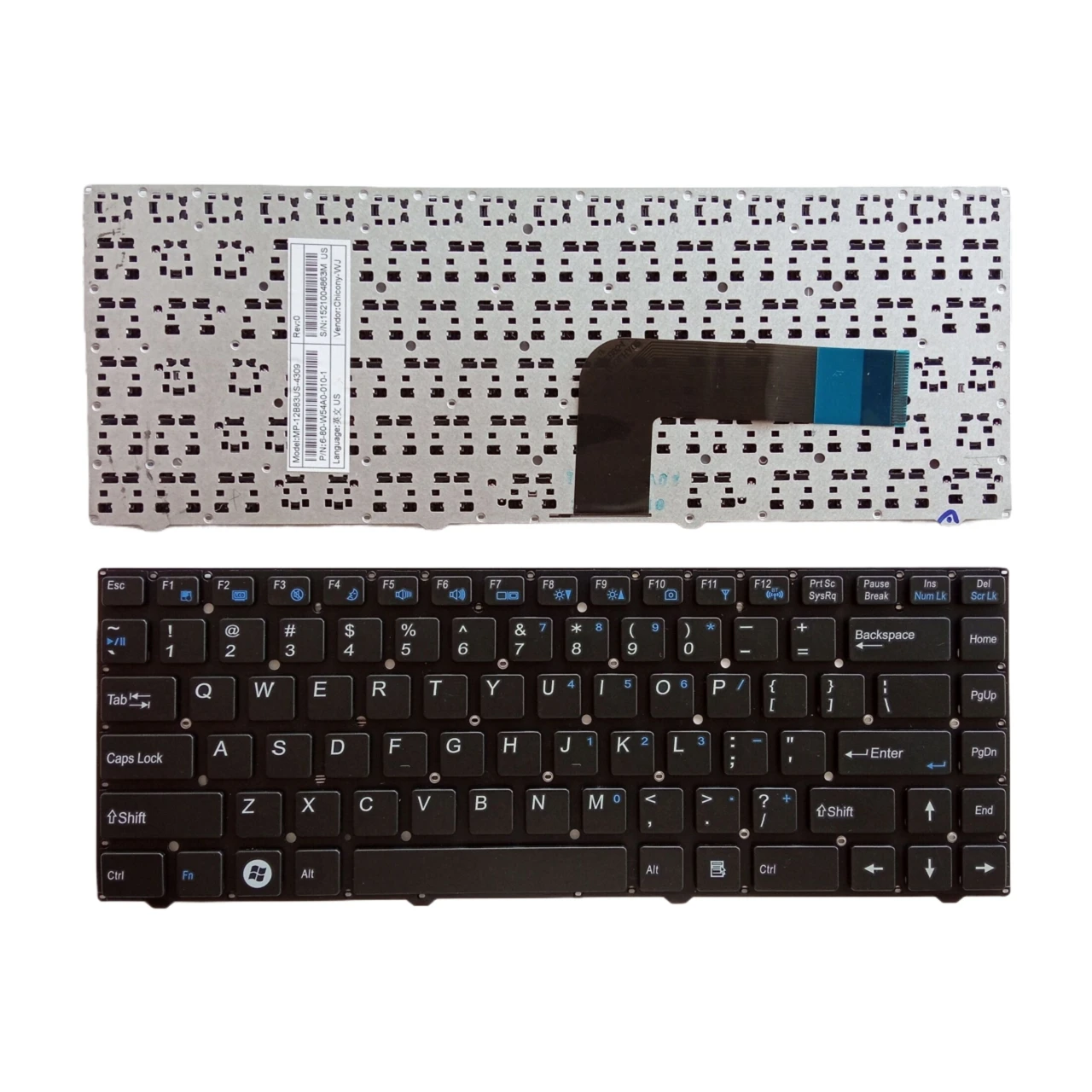 New US Laptop Keyboard For CLEVO W740 W740EU W740SU Notebook PC Replacement