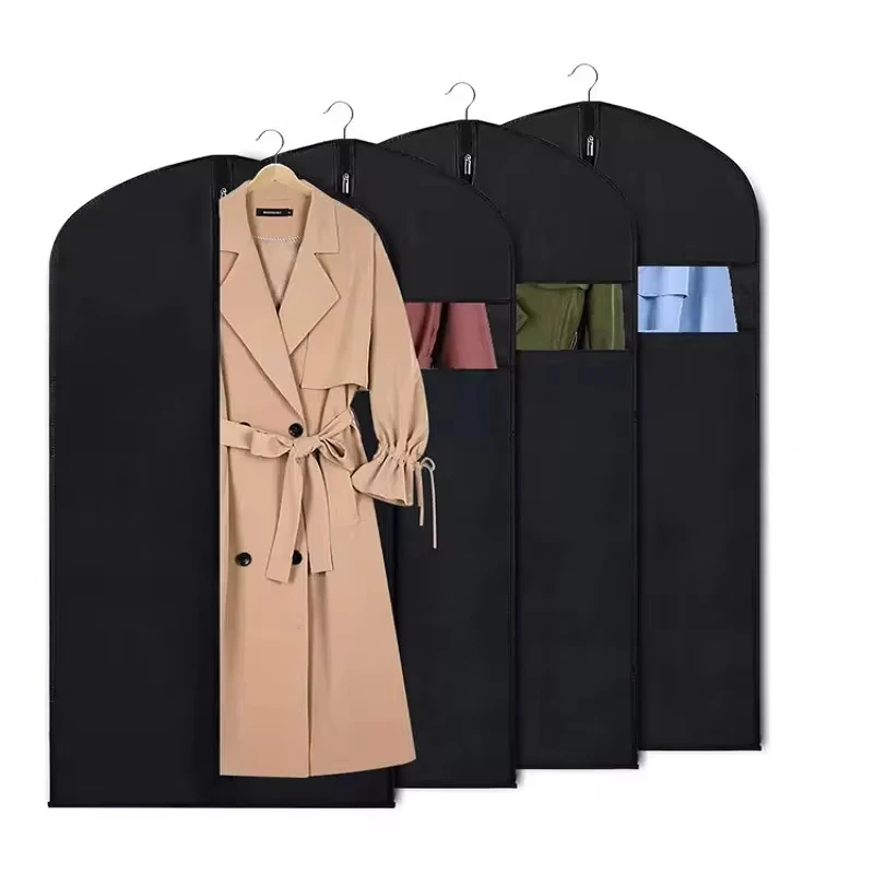 Dustproof Clothing Covers Waterproof Clothes Dust Cover Coat Suit Dress Protector Hanging Garment Bags Closet Organizer