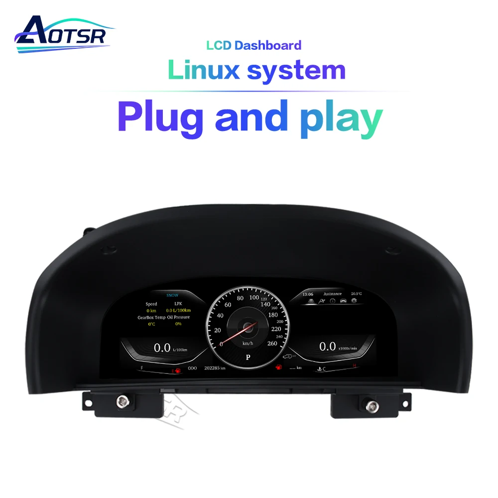 

High Resolution Display For Toyota Land Cruiser LC100 LX470 2002-2007 LCD Digitaal Dashboard Cockpit Virtual Instrument Cluster
