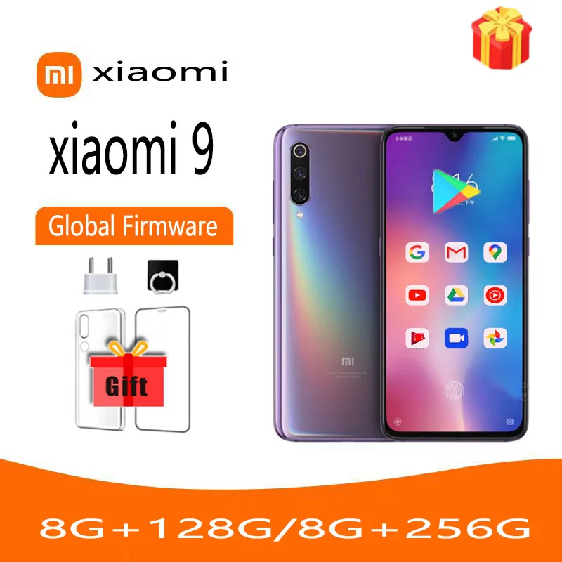 

Global rom Xiaomi 9 Smartphone, Snapdragon 855, 6G, 128G, 48MP, 16MP, 20MP, 6.39, 2340x1080, 3300mAh, used phone