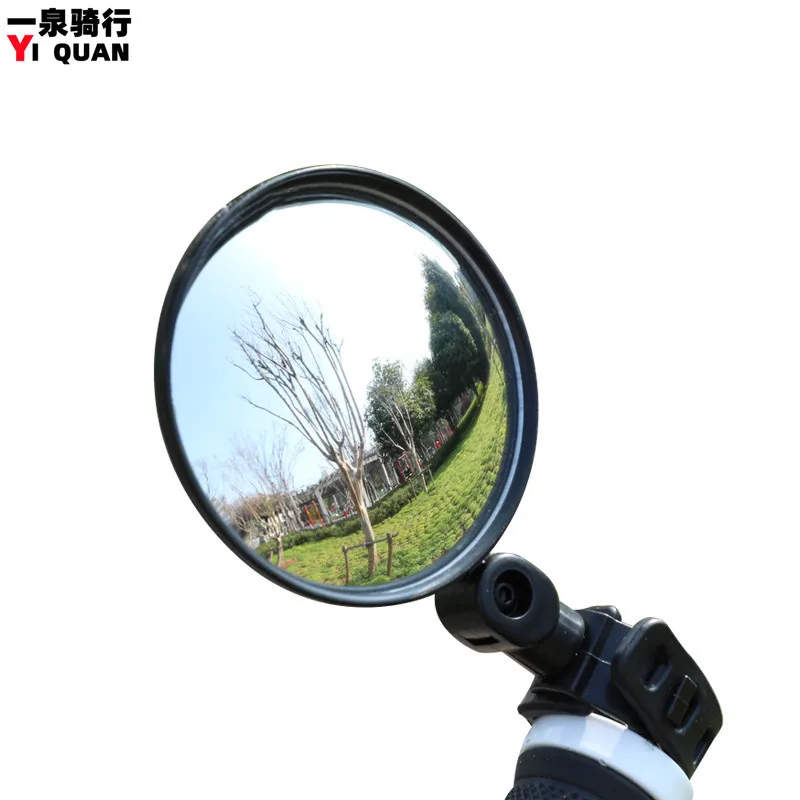 5PCS Wide Angle Convex Mirror, Bicycle Reflector, Mountain Bike Rearview Mirror, Silicone Handle Bicycle Rearview Mirror