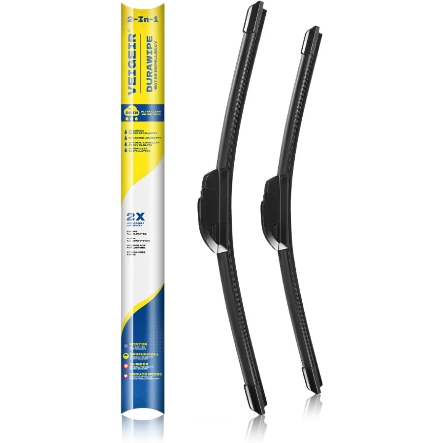 

24 inch + 14 inch Front Windshield Wiper Blade Replacement for Chevy Spark 20202016 and Fiat 500 20172011 Compatible with Multi