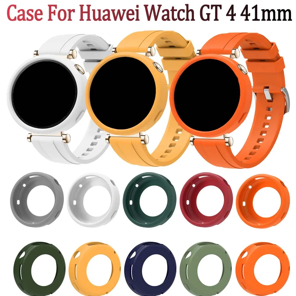 

Мягкий силиконовый чехол для Huawei Watch GT 4, 41 мм, ремешок для часов, защитный чехол-браслет, чехлы для Huawei GT4, 41 мм, аксессуары