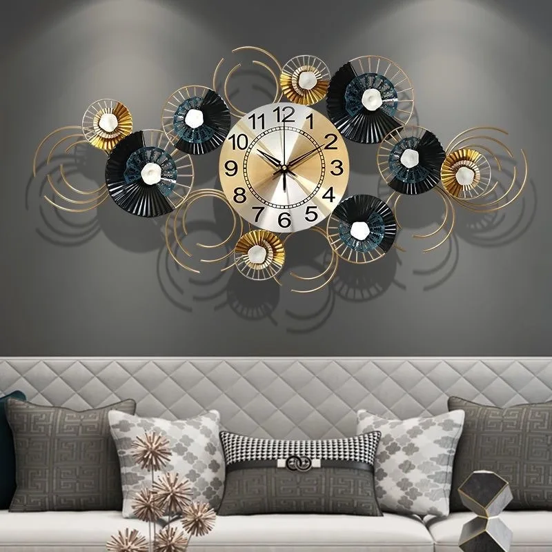 Creative Wrought  Wall Clock,living Room Entrance Wall Decoration,clock,dining Room Three-dimensional Decoration,painted Clock