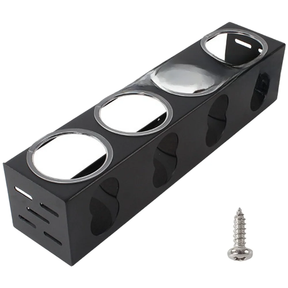 Aluminum Alloy Spice Rack 4 Hole Organizer With Silicone Rings Noise Reduction For RV For Kitchen Travel Trailer Car Interior Ac