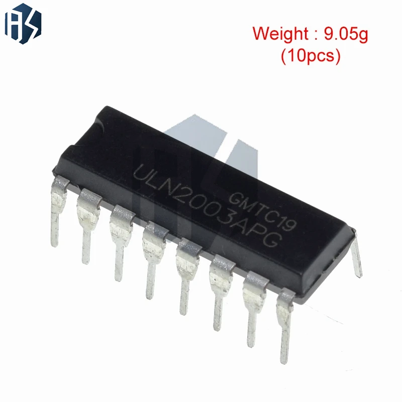 10 PZ ULN2003AN DIP16 ULN2003A DIP-16 ULN2003 ULN2003APG DIP nuovo e originale IC