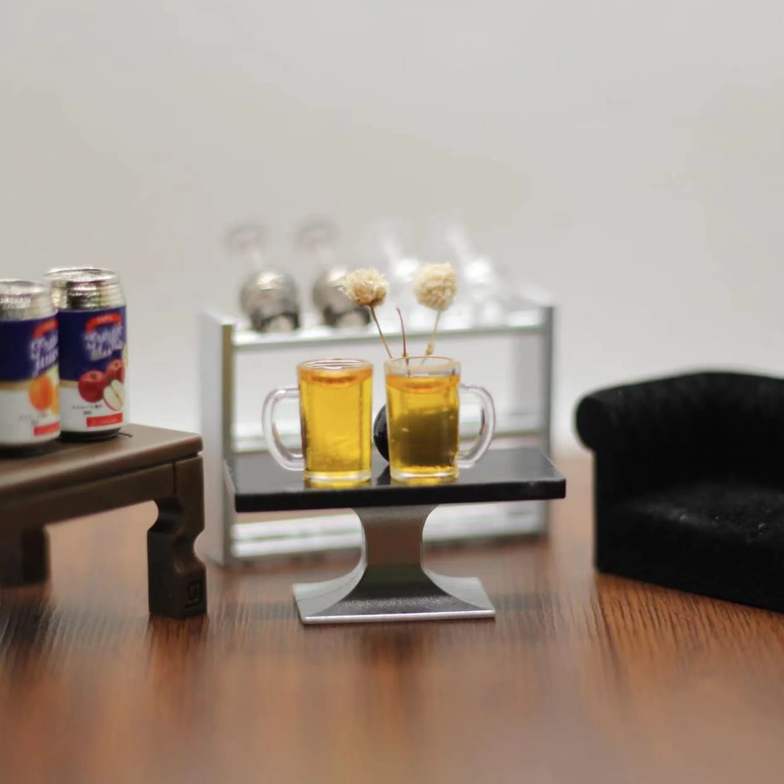 Petites tasses à liqueur en résine, 10 pièces, chopes à bière, modèles miniatures, accessoires pour la maison